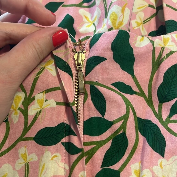 Agua by AguaBendita Hortensia Rosa Poplin Midi Dress - S - Picture 8 of 11